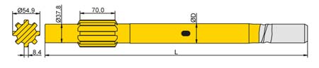 Striking Bar Tamrock T45